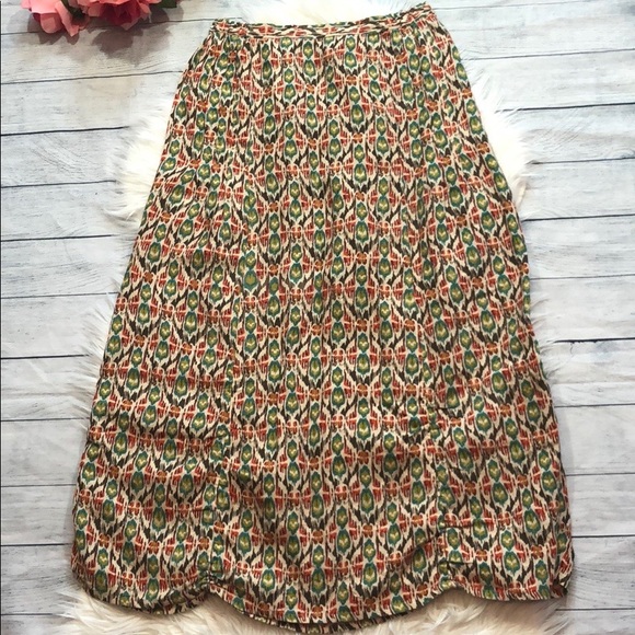 Sundance Dresses & Skirts - Sundance Patterned Scalloped Edge Maxi Skirt